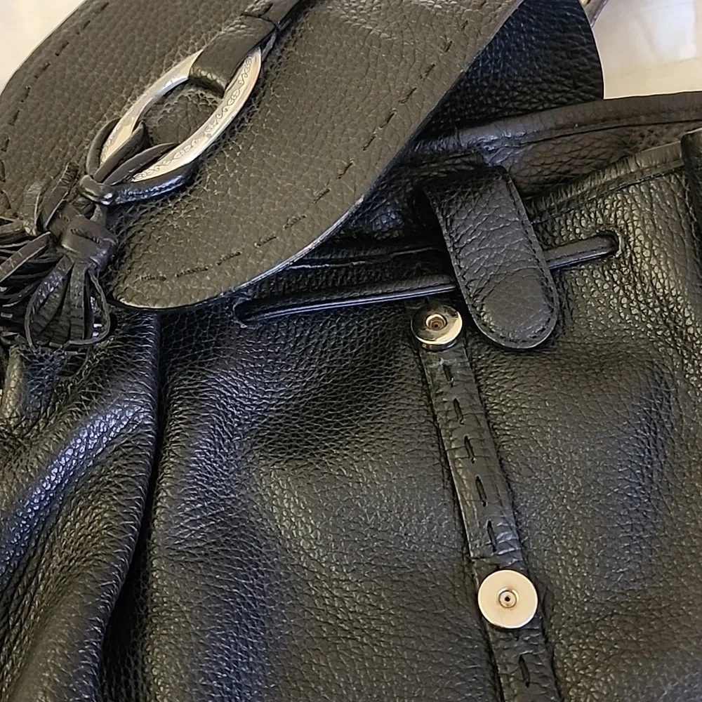 Brighton Leather Backback purse Black